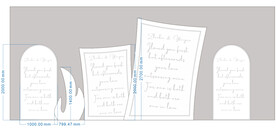 白色婚礼效果图背景板