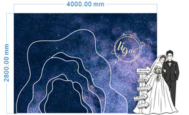 婚礼迎宾区背景板