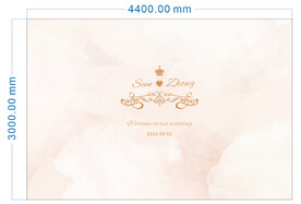 婚礼迎宾区背景板