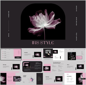 商务黑色另类时尚ppt模板