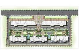 小区景观方案设计彩色平面图