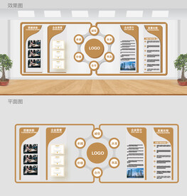 素雅公司企业文化形象墙
