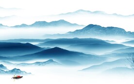 人气 现代清晰山水 Tif分层