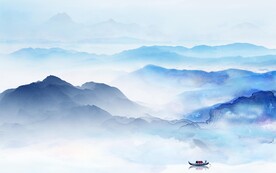 高端 现代清晰山水 Tif分层