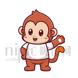 可爱卡通小猴子