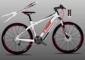 山地自行车 贴花设计