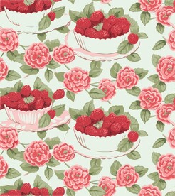 花纹浆果草莓背景图案