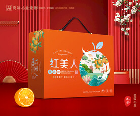 红美人包装 橙子礼盒