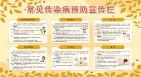 学校预防传染病宣传栏展板