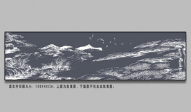 新中式山水床头装饰画