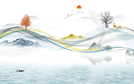 别墅 清晰爆款山水 TIf分层