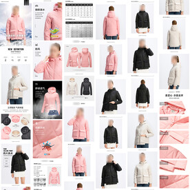 淘宝天猫羽绒棉服详情页