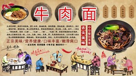 牛肉面背景墙