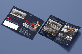 游泳健身瑜伽活动折页海报图片