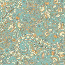 腰果花抽象图案