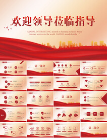 热烈欢迎上级领导莅临指导PPT