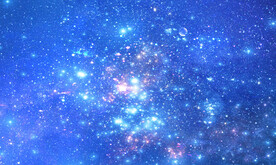 唯美蓝色星空背景