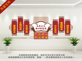 社会主义核心价值观文化墙