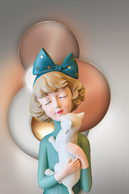 莫兰迪少女 卡通少女 美少女 