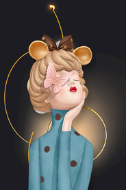 莫兰迪少女 卡通少女 美少女 