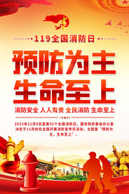 全国消防日宣传海报