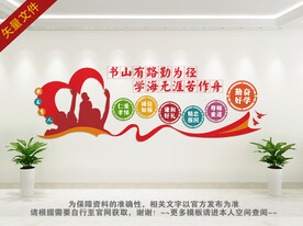 校园阅读室文化墙