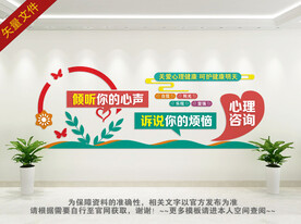 心理咨询文化墙 