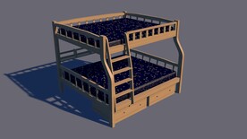 上窄下宽子母床