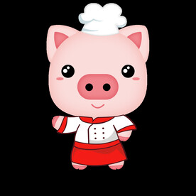 卡通猪 厨师