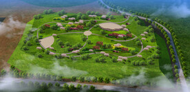 矿场局部绿化设计案例效果图