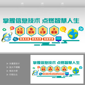 网络信息技术文化墙