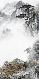 高清 简约中式玄关 TIF分层