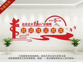 社会主义核心价值观文化墙