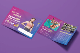 游泳健身宣传折页海报图片