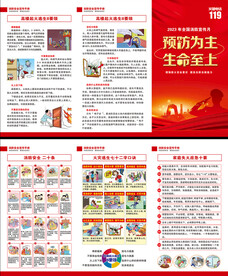 全国消防宣传月三折页