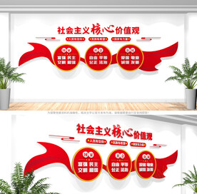 社会主义核心价值观文化墙