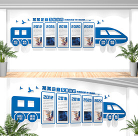 企业发展历程文化墙