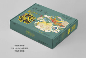 中江蜜柚包装平面展开图