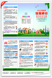 慢阻肺日三折页