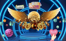 金色翅膀空间背景墙图片