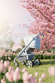 c4d场景春游婴儿车oc渲染