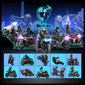 矢量摩托竞速文化