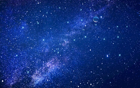 蓝色宇宙星空背景墙