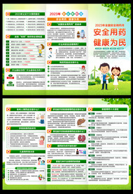 全国安全用药月三折页
