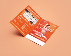 瑜伽健身宣传单页海报图片