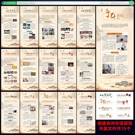 泉州传统非遗展板