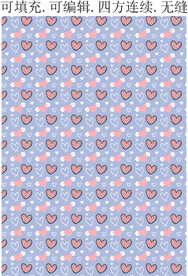 爱心印花  服装图案