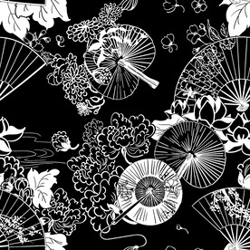 扇子碎花