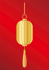 金色灯笼设计CDR矢量图