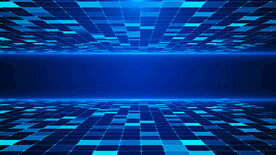 4k蓝色科技空间背景AE模板